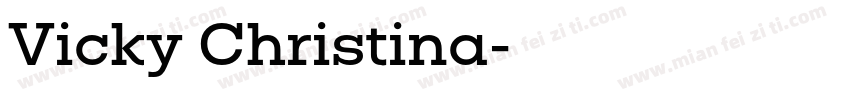 Vicky Christina字体转换